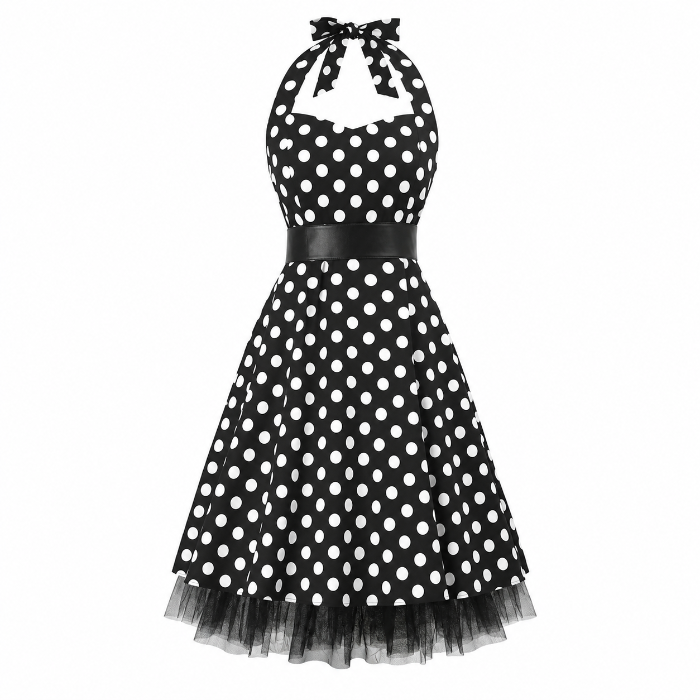 jurk-twenties-stippen-zwart-wit-one-size