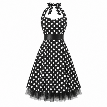 jurk-twenties-stippen-zwart-wit-one-size