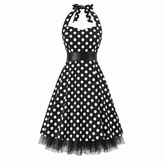 jurk-twenties-stippen-zwart-wit-one-size