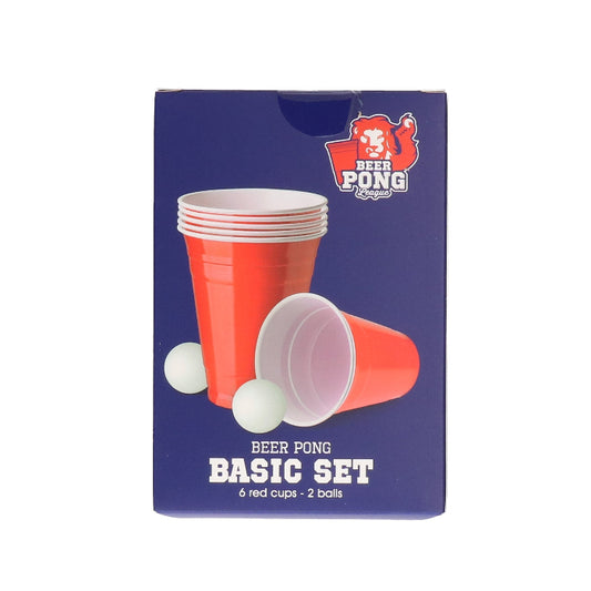 BeerPongset-6bekers-rood-2ballen
