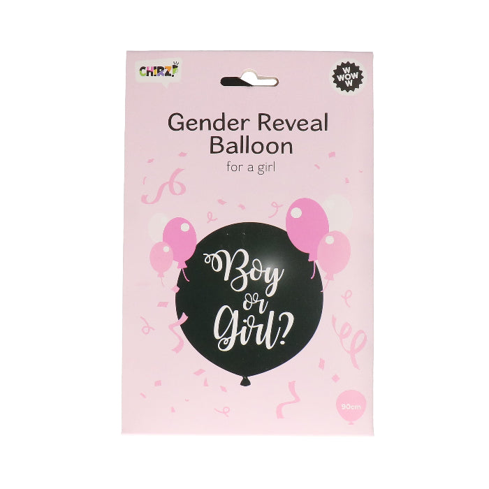 Ballon-gender-reveal-meisje-90cm