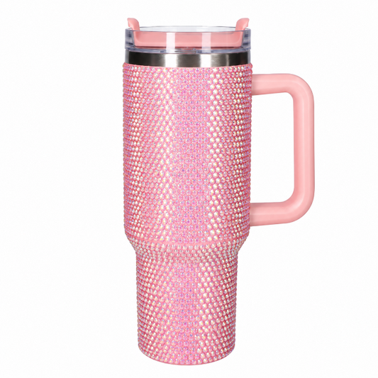 drinkbeker-to-go-roze-glitter-diamant