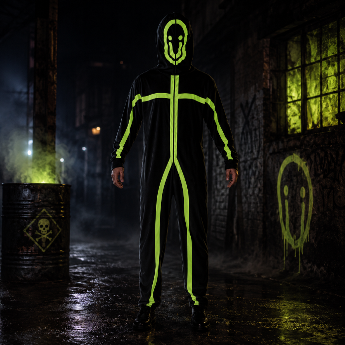 Kostuum glow in the dark onesize