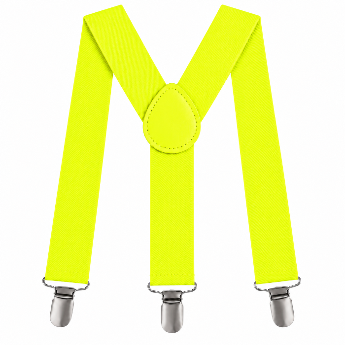 Bretels neon geel