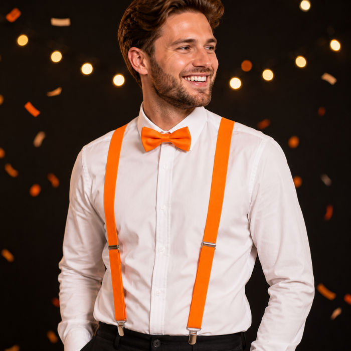 Bretels neon oranje