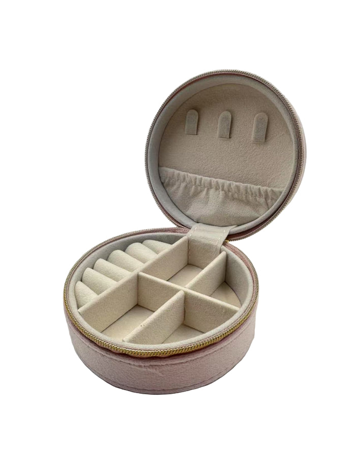 Sieraden doosje Rond Licht roze