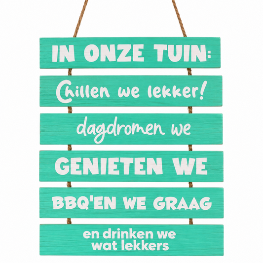 houten-bordje-tuinladder-in-onze-tuin