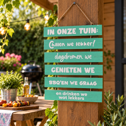 houten-bordje-tuinladder-in-onze-tuin