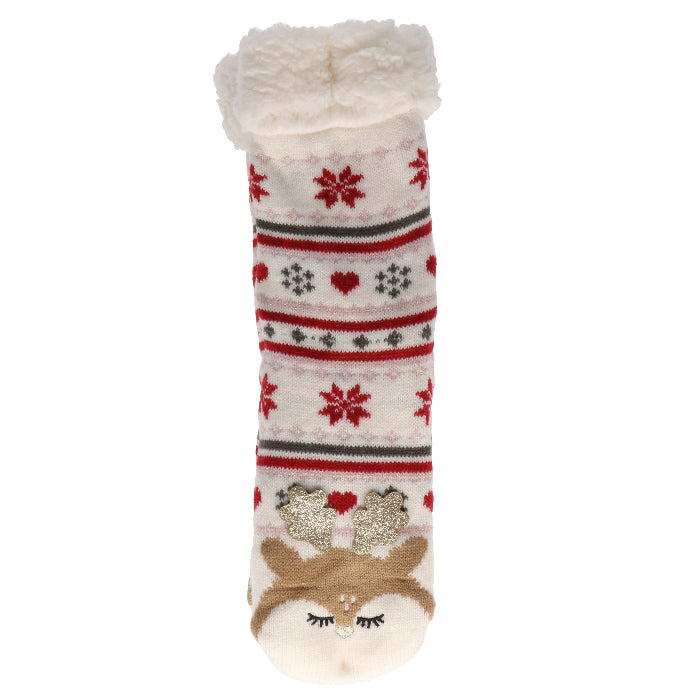  sherpa-sokken-hert-wit-rood-maat-36-43