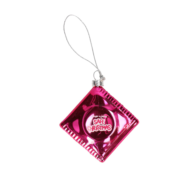 Kerstbal glas condoom