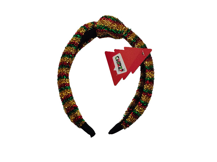 Diadeem rood goud groen