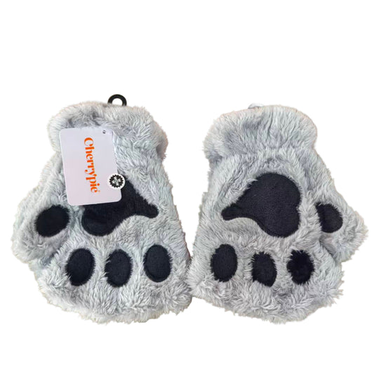 Handschoen-Klauw-Grijs-Zwart