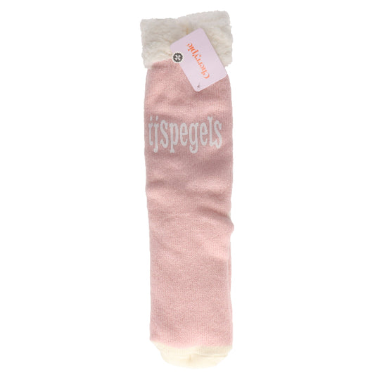 sherpa-sokken-ijspegels-roze-wit-one-size