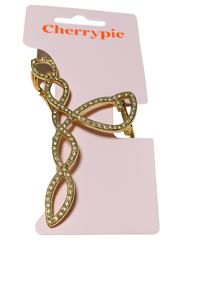 Haarklem sparkling goud