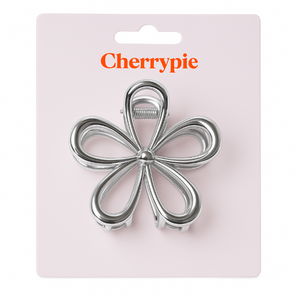 haarclip-bloem-zilver