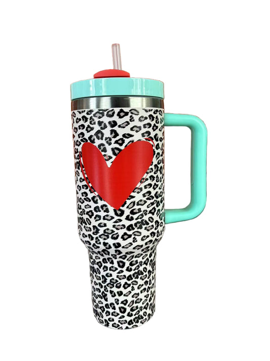 Drinkbeker 1200 ml luipaard print