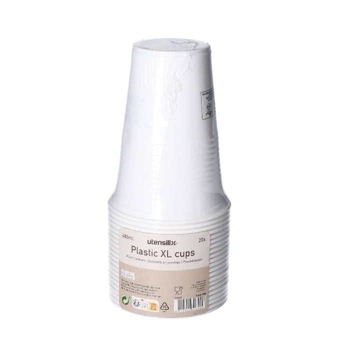 plastic-beker-xl-wit-480ml-20-stuks