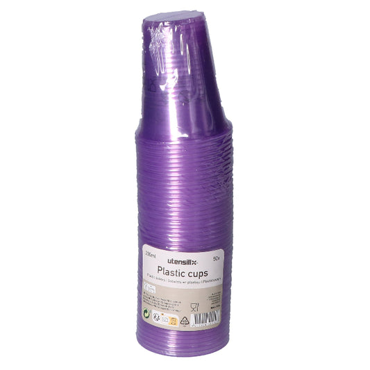 plastic-beker-paars-200ml-50-stuks