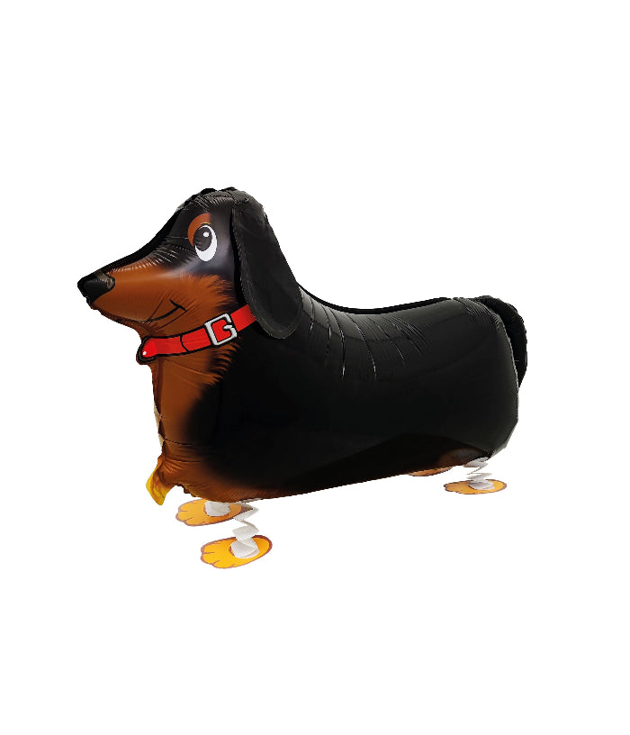 Folieballon wandelende hond