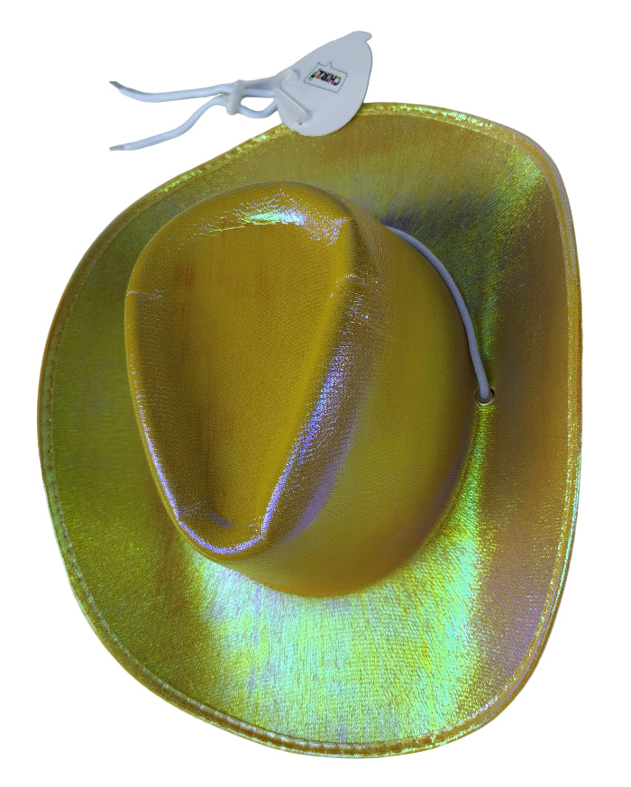 Cowboyhoed-holografisch-goud