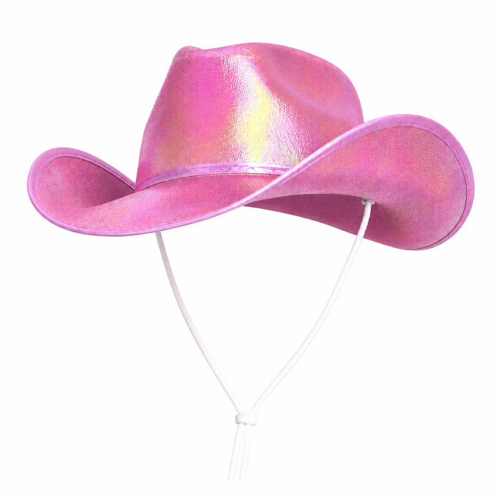 cowboyhoed-holografisch-roze