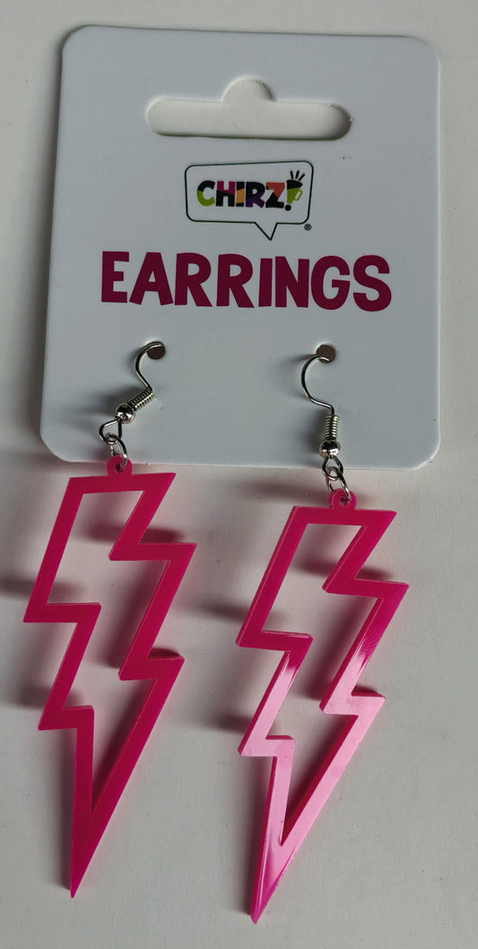 Oorbellen-flash-neon-roze