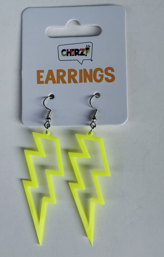 Oorbellen-flash-neon-geel