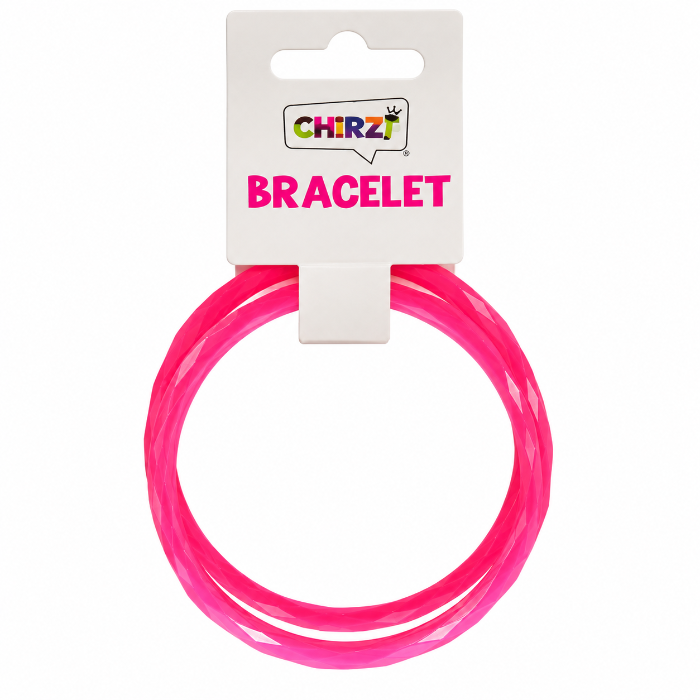 armbanden-neon-roze-set-2-stuks