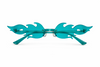 Partybril-vlam-blauw