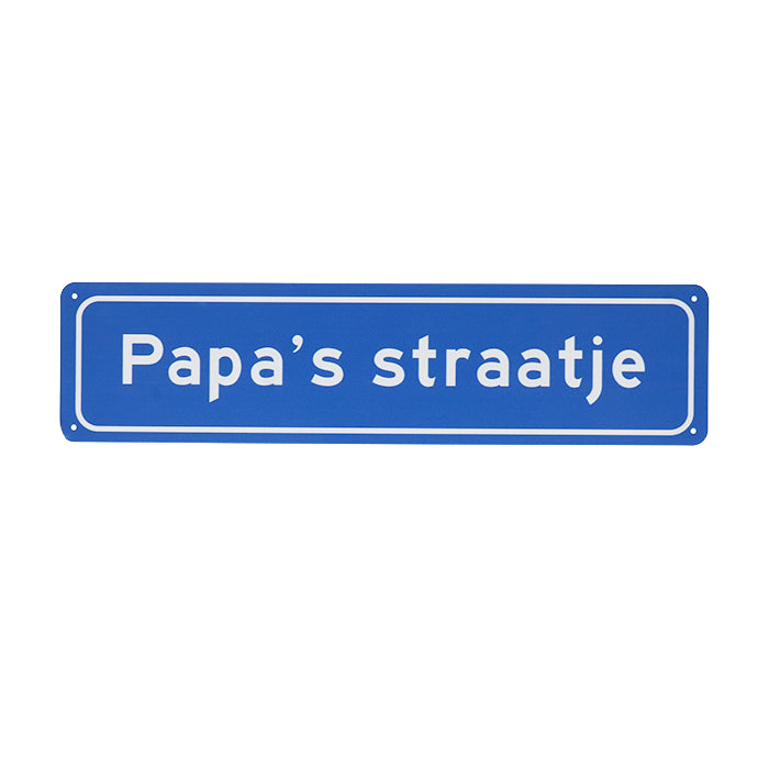metalen-bord-papas-straat
