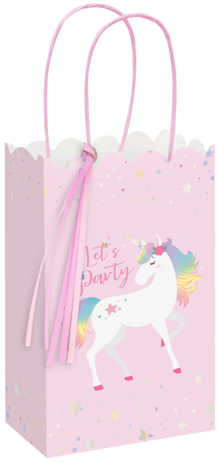 Cadeautasjes - 4 stuks - Unicorn