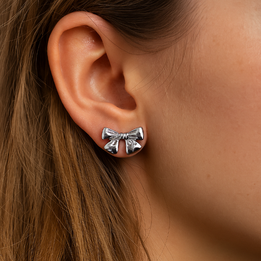 Oorbellen-strik-zilver-#263