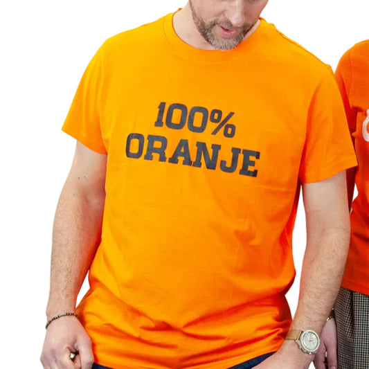 t-shirt-oranje-heren-100-oranje-one-size