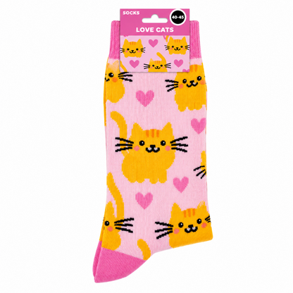 sokken-funny-love-cats-maat-36-41