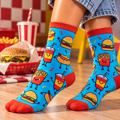 sokken-funny-fast-food-maat-36-41