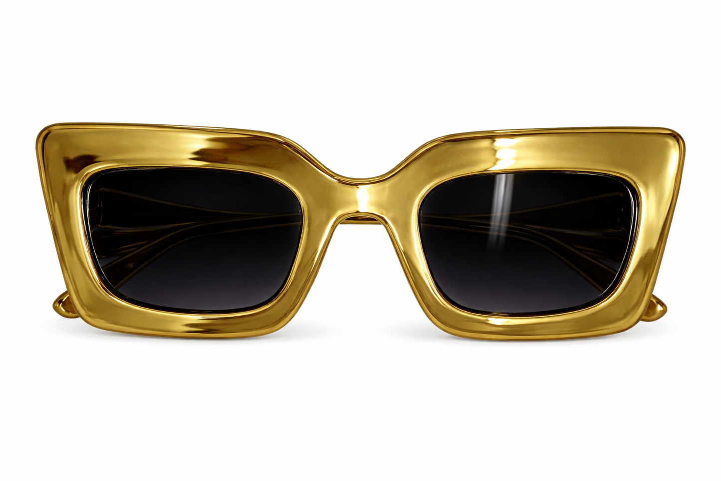 Zonnebril Recht Goud