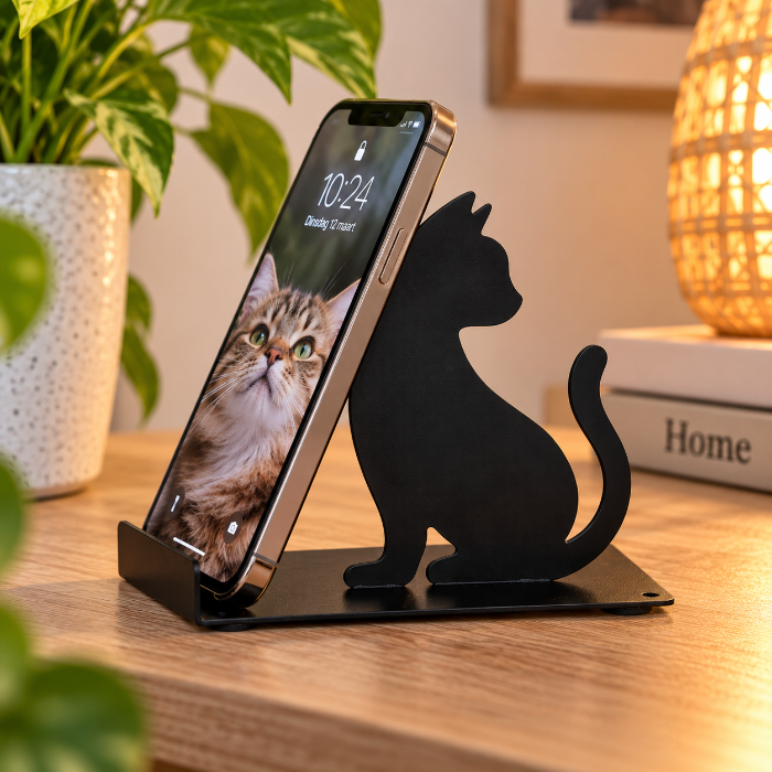 telefoonhouder-kat