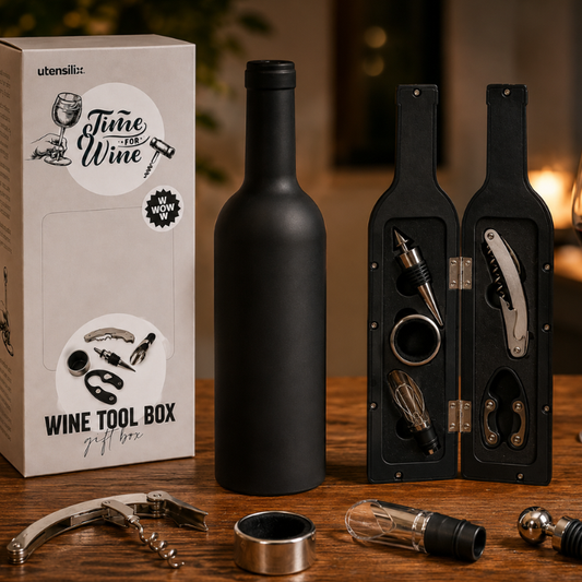 Wijn Accessoire Set Fles