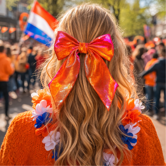 haarstrik-oranje-glitter