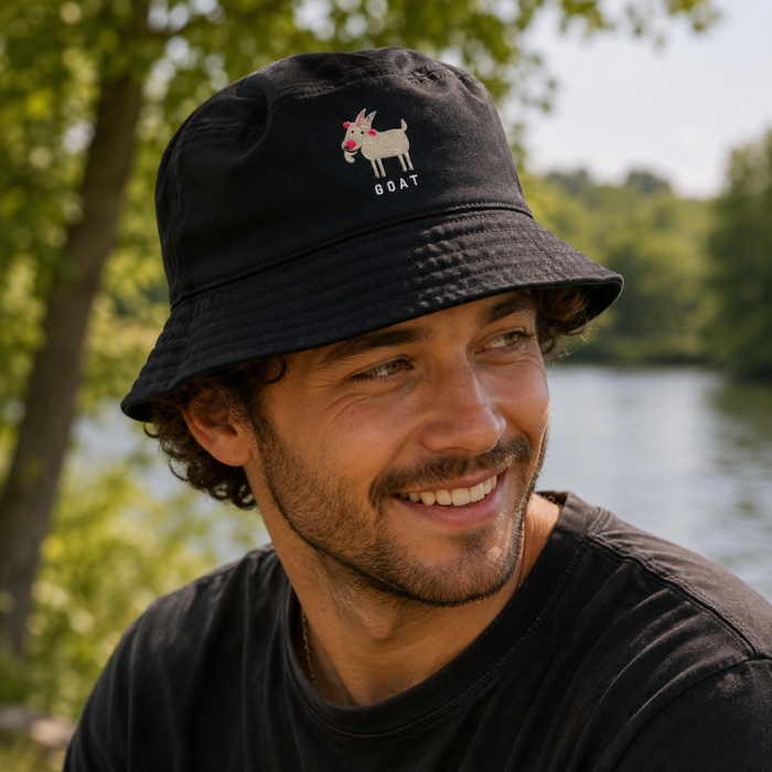 Buckethoed GOAT zwart