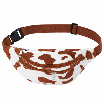Heuptas koeienprint crossbody