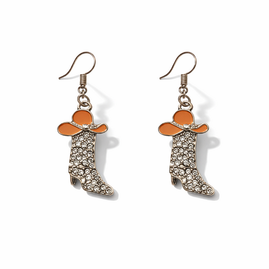 cowboy-oorbellen-oranje