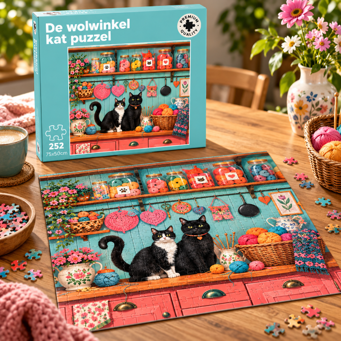 puzzel-de-wol-winkel-kat-252-stuks