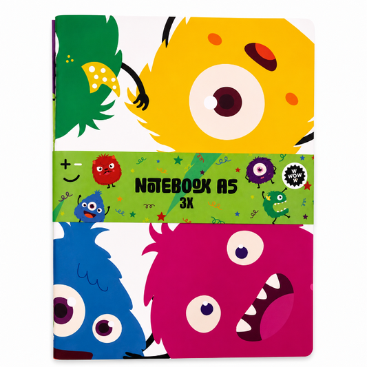 monster-notitieboek-a5-3-pack