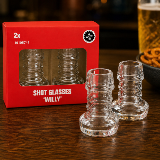 Shotglaasjes Willy 2 stuks