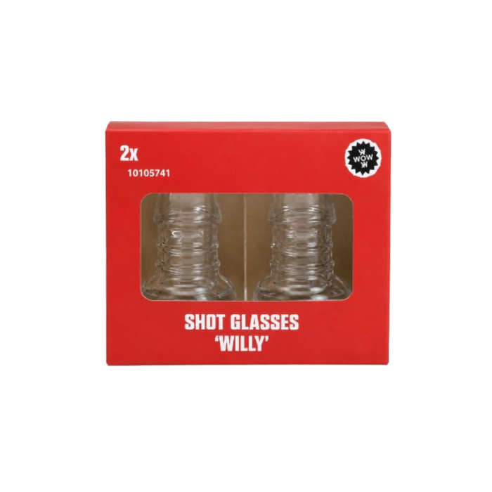 Shotglaasjes Willy 2 stuks