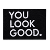 Badmat 'you look good' zwart