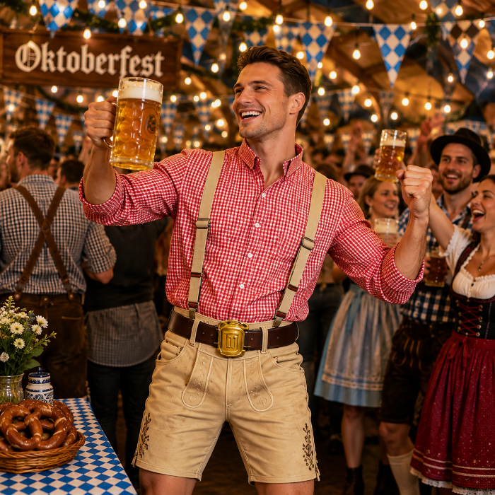 Oktoberfest-blouse-man-rood-M 