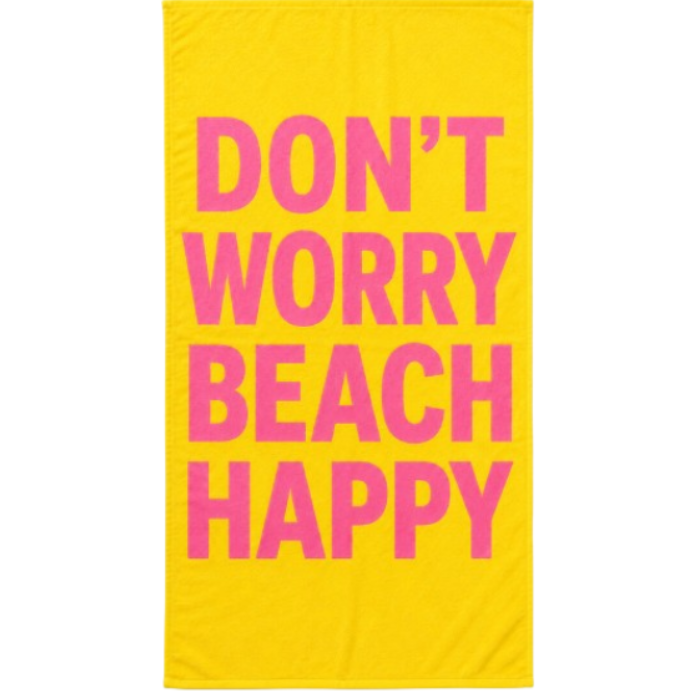 Strandlaken Don't worry beach happy