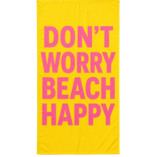 Strandlaken Don't worry beach happy